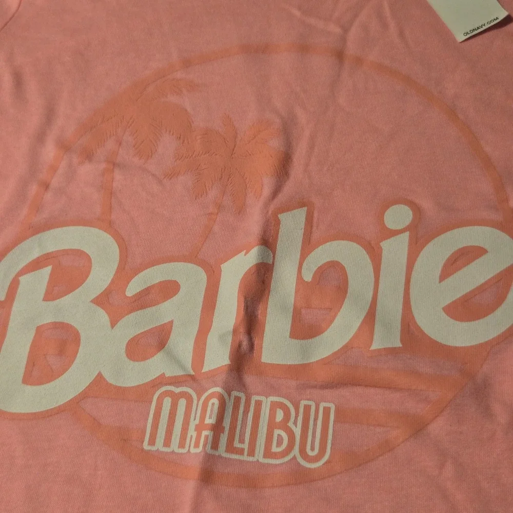 Old‎ Navy Barbie Malibu Graphic T-Shirt Kids Girls Pink New with Tags